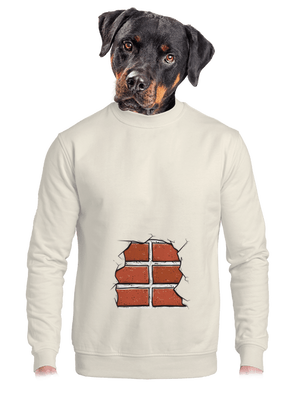 Tehly unisex mikina bez kapucne Off White