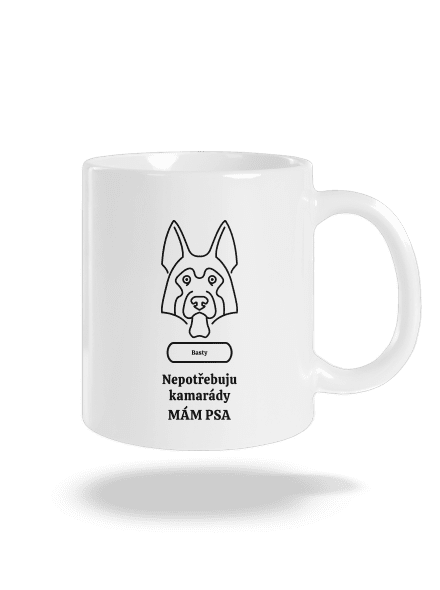 Nemôžem, mám psa klasický hrnček White