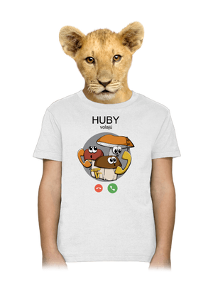Huby volajú detské tričko White