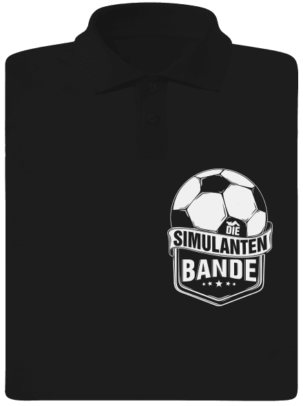 Simulanten bande pánska polokošeľa Black