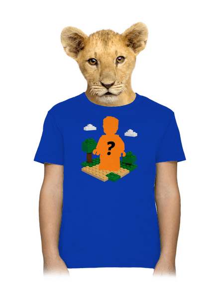 Lego z vlastnej fotky detské tričko Royal Blue