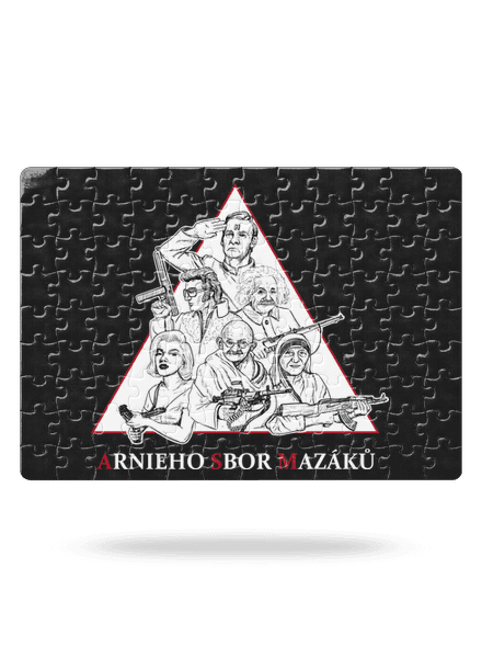 Arnieho sbor mazáků puzzle White