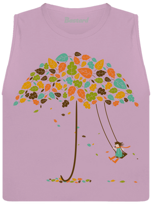 Radosť z jesene dámske tielko voľné Lilac