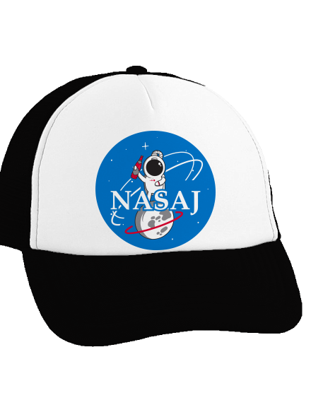 Nasaj šiltovka truckerka Black cap