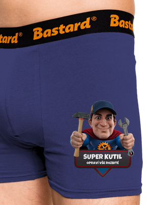 Super otec boxerky Blue Navy