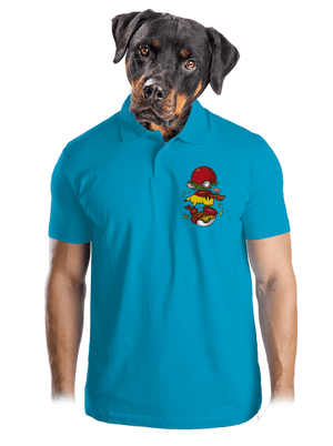 Pokémon burger pánska polokošeľa Blue Atol