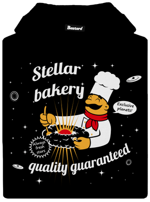 Stellar bakery pánska mikina klokanka Black
