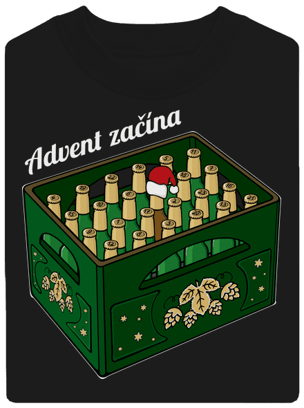 Advent začína unisex mikina bez kapucne Black