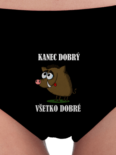 Kanec dobrý dámske nohavičky Black