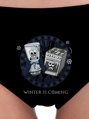 Winter is coming dámske nohavičky Black