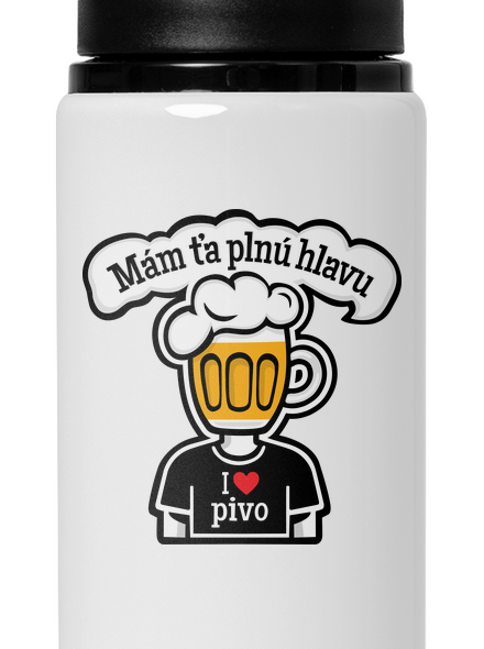 Mám ťa plnú hlavu flaša na vodu White