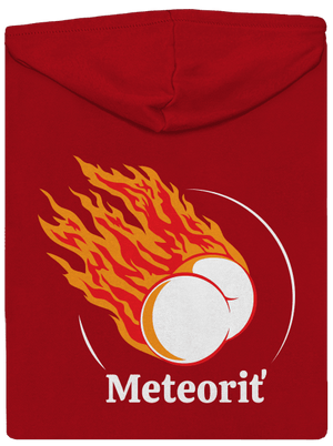 Meteoriť pánska mikina na zips Red