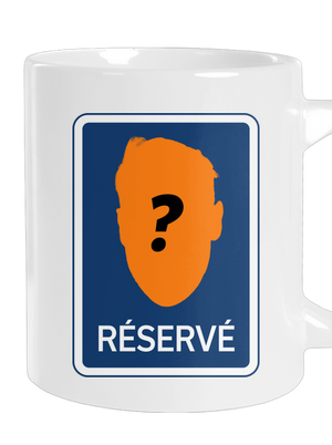 Značka réservé veľký hrnček White