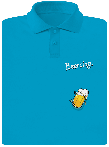 Beercing pánska polokošeľa Blue Atol