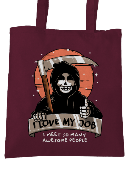 I love my job taška Burgundy