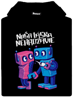 Roboti pánska mikina klokanka Black