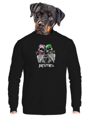 unisex mikina bez kapucne