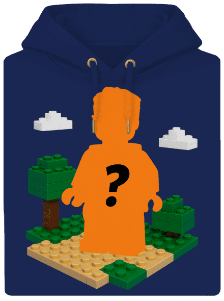 Lego z vlastnej fotky unisex mikina premium Navy