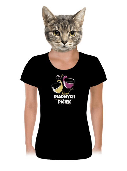 Klub riadnych pičiek dámske tričko Black