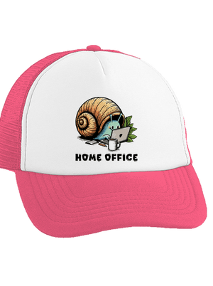 Slimákov home office šiltovka truckerka Fluorescent Pink cap