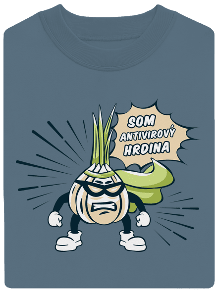 Antivirový hrdina unisex mikina bez kapucne Nordic Blue