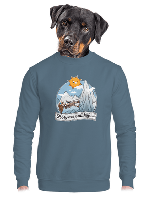 Hory ma priťahujú unisex mikina bez kapucne Nordic Blue