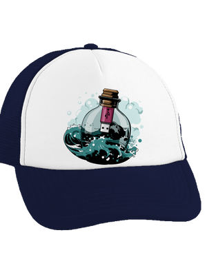 USB odkaz vo fľaši šiltovka truckerka French Navy cap