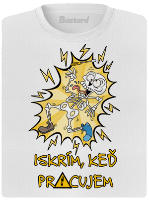 Iskrím dámske športové tričko White