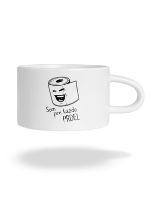 Prdel hrnček makronka White