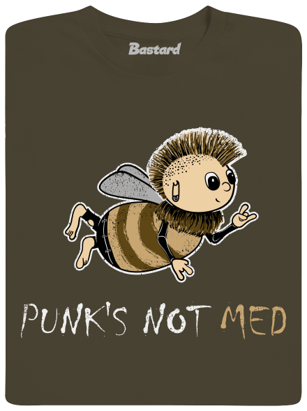 Punks Not Med pánske dlhý rukáv Urban Khaki