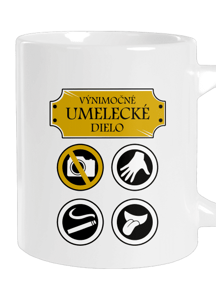 Umelecké dielo veľký hrnček White