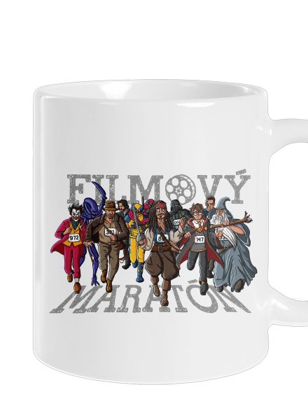 Filmový maratón klasický hrnček White