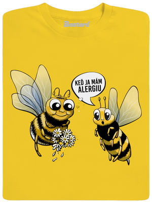 Alergická včielka pánske tričko Gold