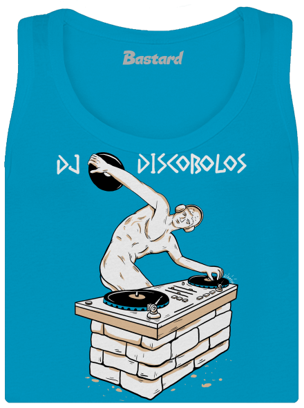 DJ Discobolos dámske tielko klasické Blue Atol