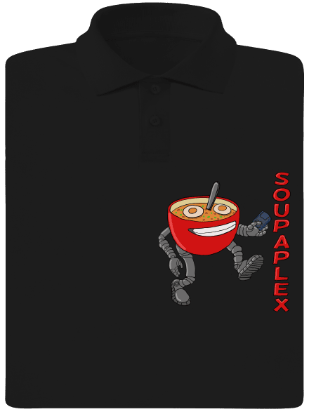 Soupaplex pánska polokošeľa Black