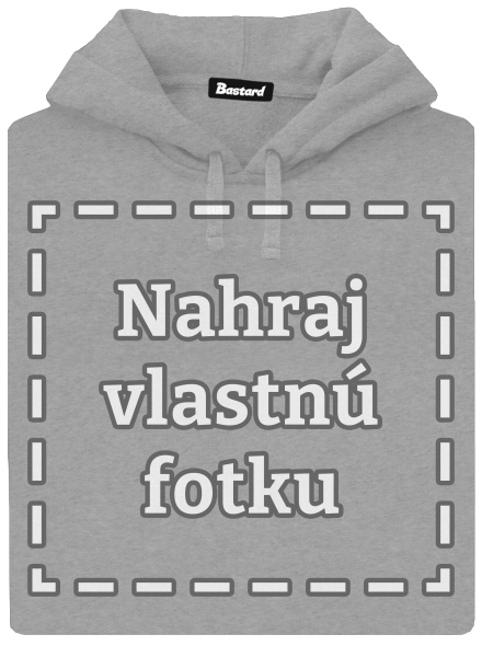 Vlastná potlač pánska mikina klokanka Light Melange