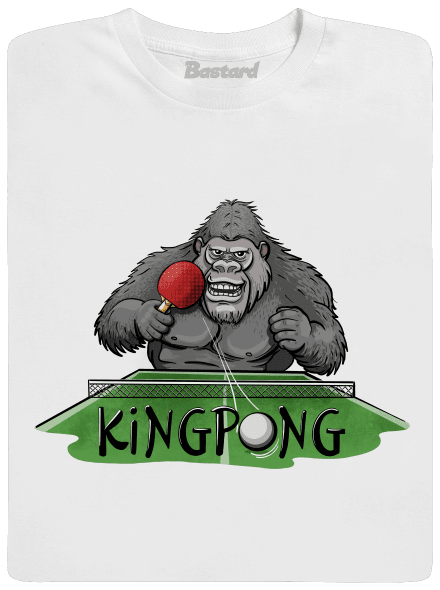King pong detské tričko White