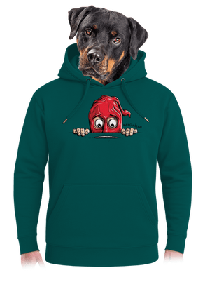 Katův šleh unisex mikina premium Emerald Green