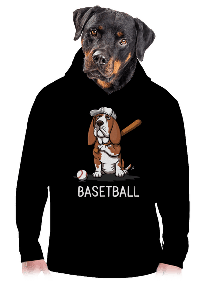 Basetball pánska mikina klokanka Black
