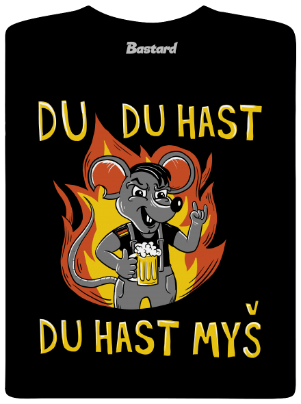 Du hast myš detské tričko Black