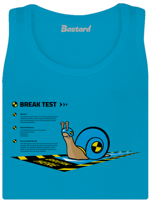 Snail test dámske tielko klasické Blue Atol