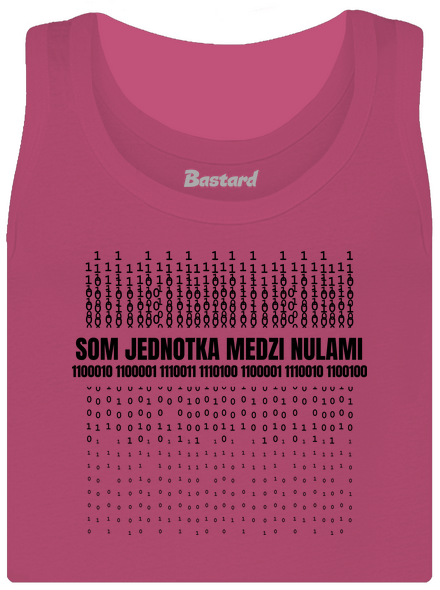 Jednotka medzi nulami dámske tielko klasické Magenta