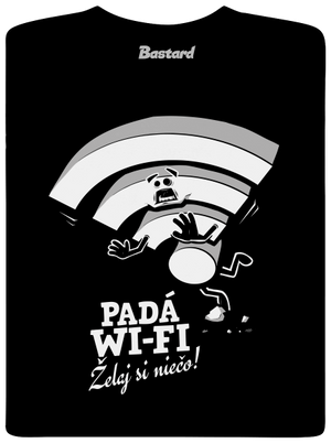 Padá wi-fi pánske dlhý rukáv Black