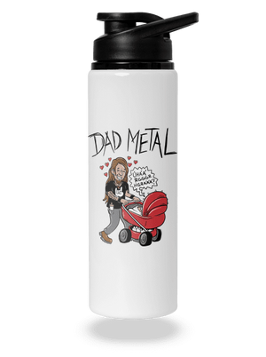 Dad metal flaša na vodu White
