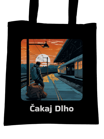Čakaj dlho taška Black