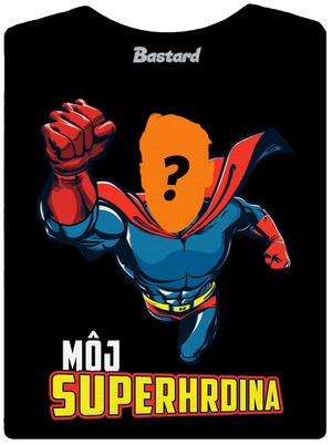 Môj superhrdina dámske tričko prémium Black