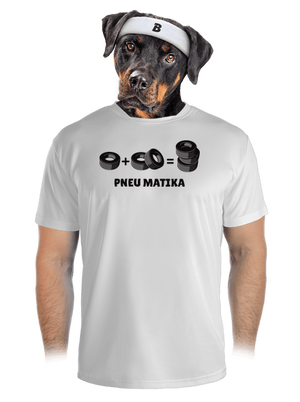 Pneu Matika pánske športové tričko White