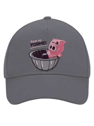 Vo forme šiltovka baseballka Graphite grey