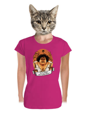 B14: Slunce seno jahody dámske tričko prémium Magenta