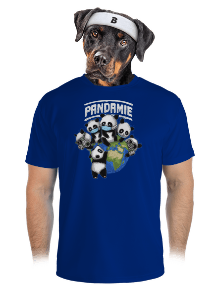 Pandamie pánske športové tričko Royal Blue Mal